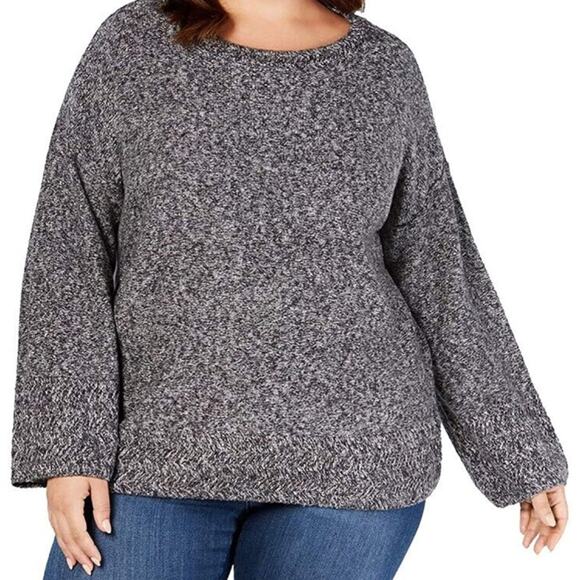 Style & Co. Ribbed Knit Crewneck Sweater-1X - Picture 2 of 4